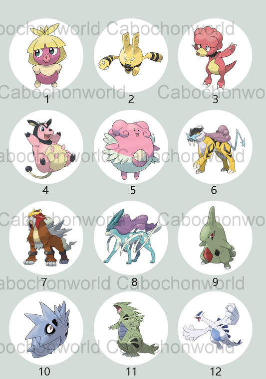 Pokemon-Cabochon-Kollektion CW0715