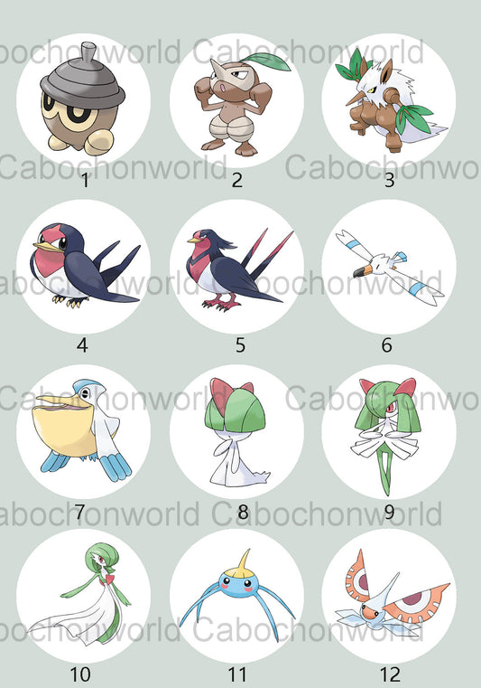 Pokemon-Cabochon-Kollektion CW0718