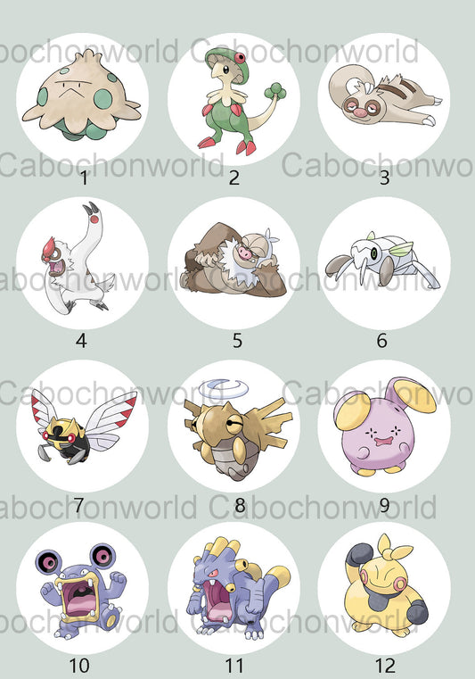 Pokemon-Cabochon-Kollektion CW0719