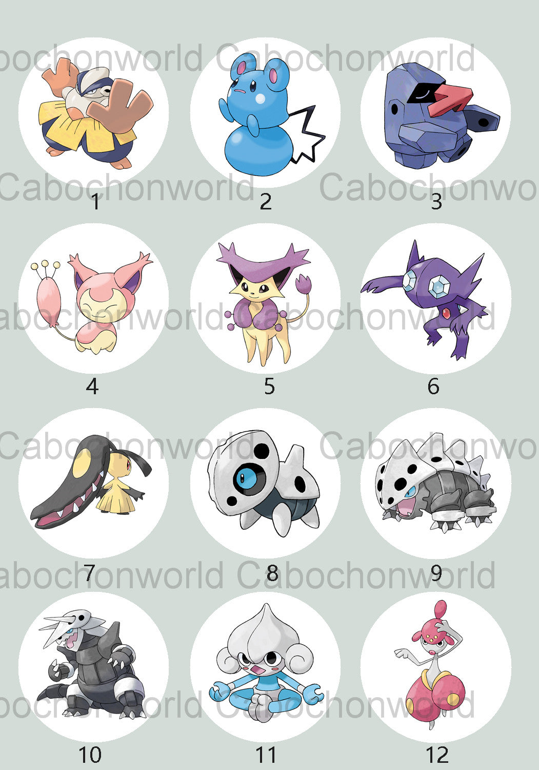 Pokemon Cabochon Collection CW0720