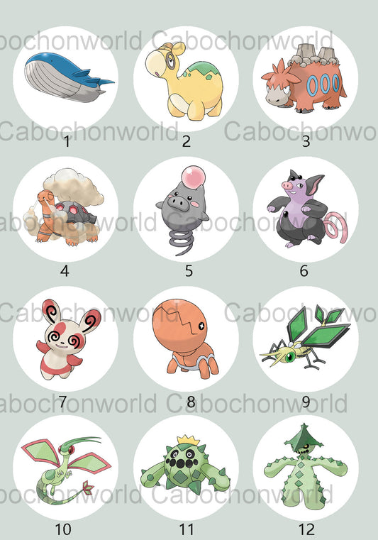 Pokemon-Cabochon-Kollektion CW0722