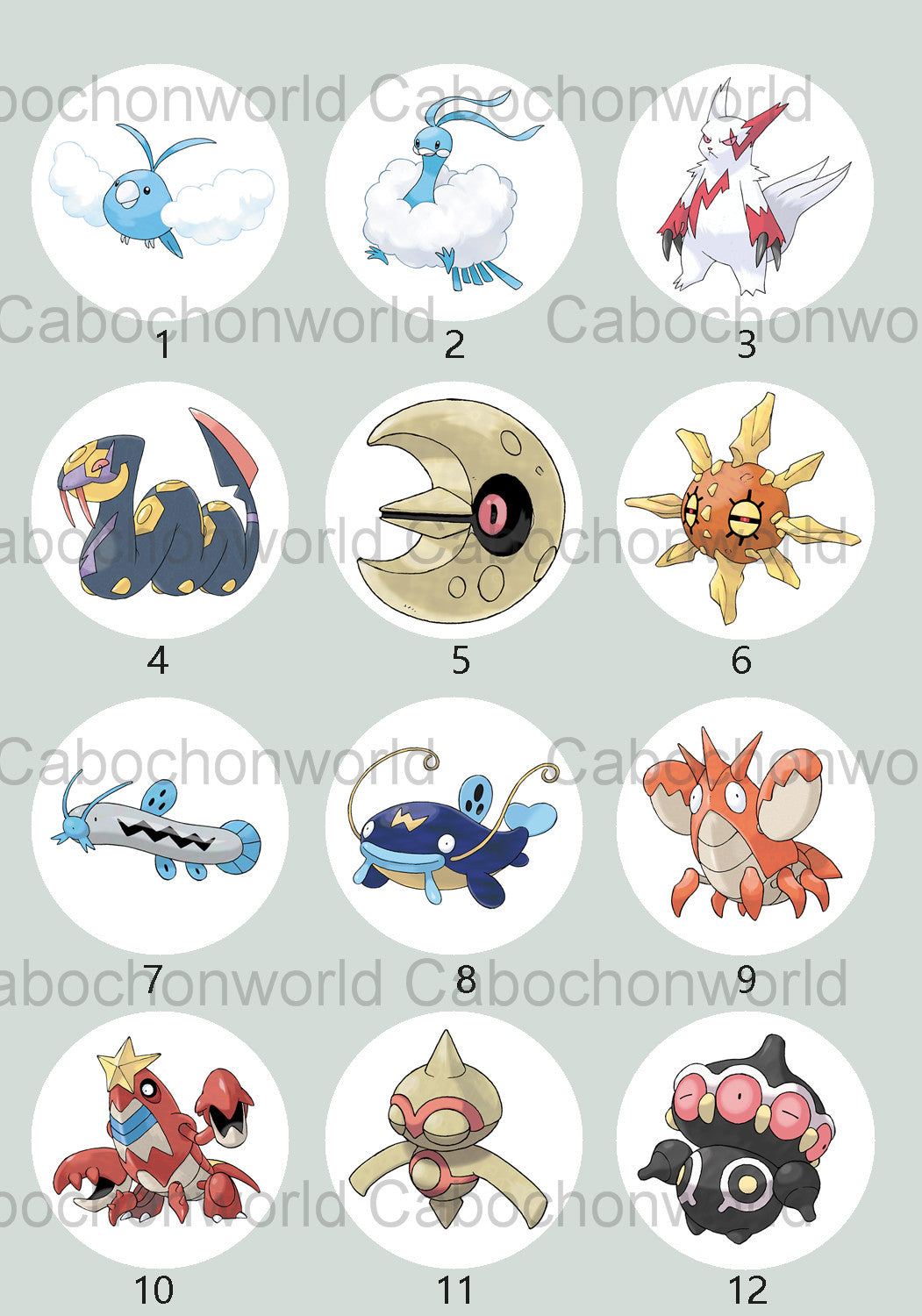 Pokemon Cabochon Collection CW0723