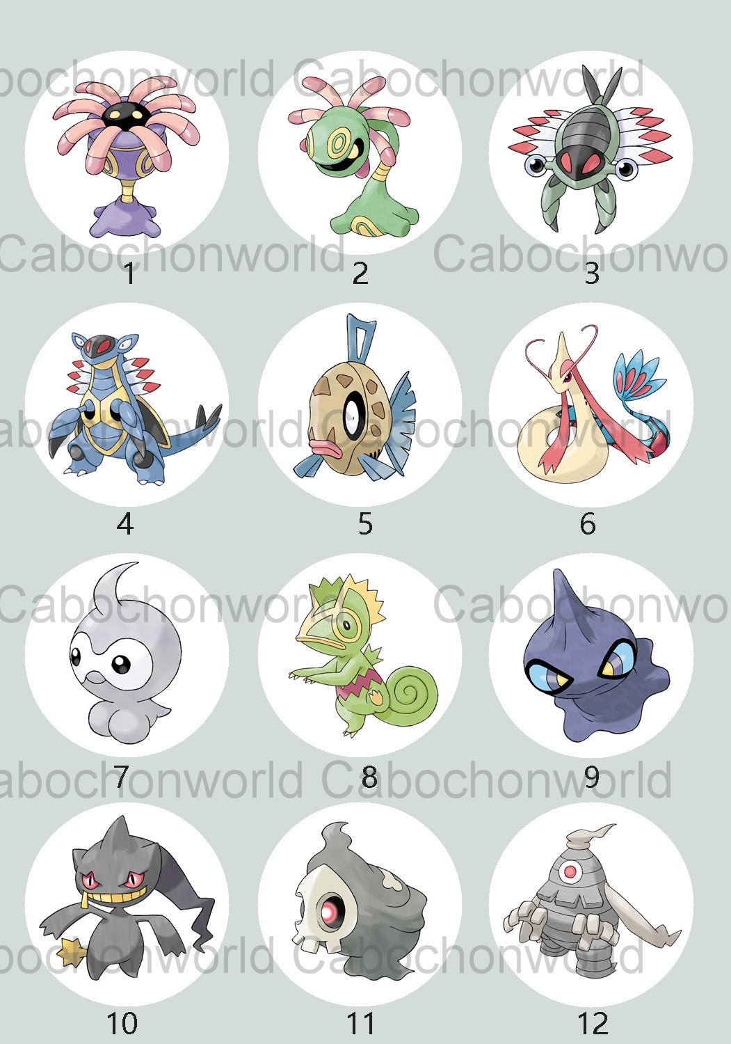 Pokemon Cabochon Collection CW0724