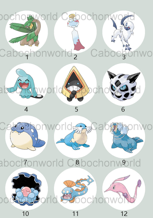 Pokemon-Cabochon-Kollektion CW0725