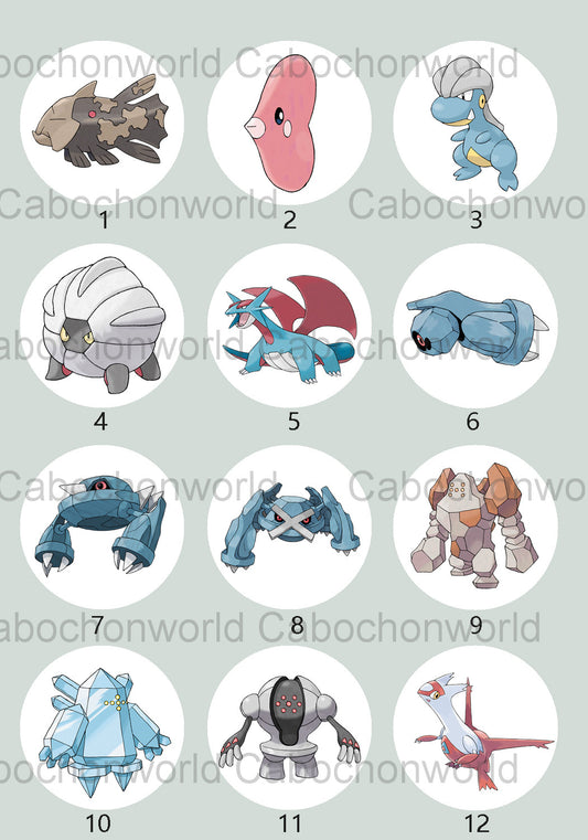 Pokemon-Cabochon-Kollektion CW0726