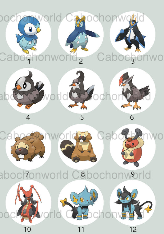 Pokemon-Cabochon-Kollektion CW0728