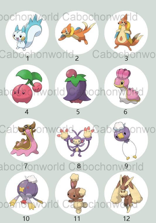 Pokemon-Cabochon-Kollektion CW0730