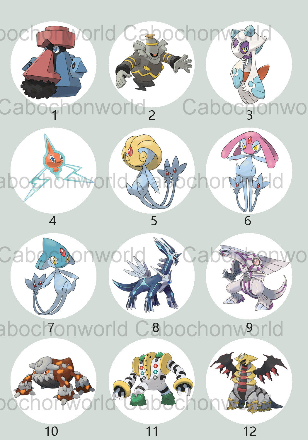 Collection de cabochons Pokémon CW0735