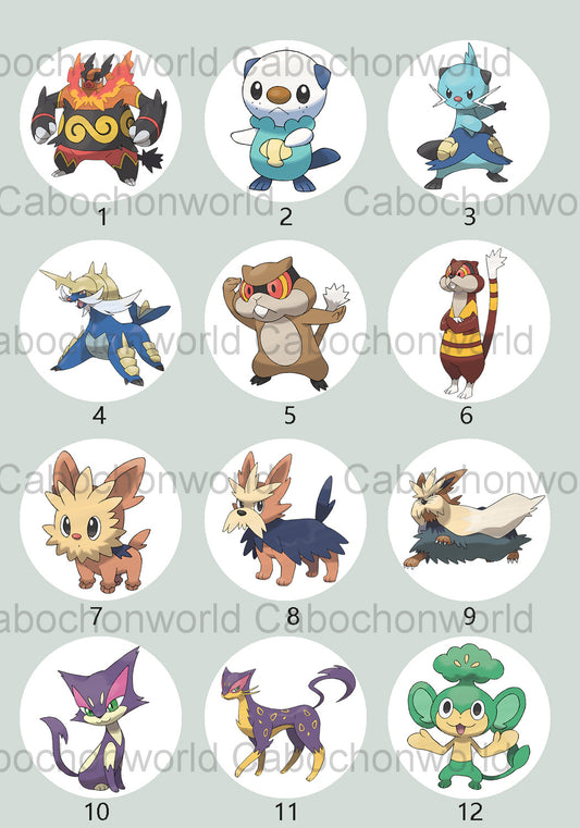 Pokemon-Cabochon-Kollektion CW0737