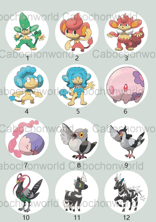 Pokemon-Cabochon-Kollektion CW0738