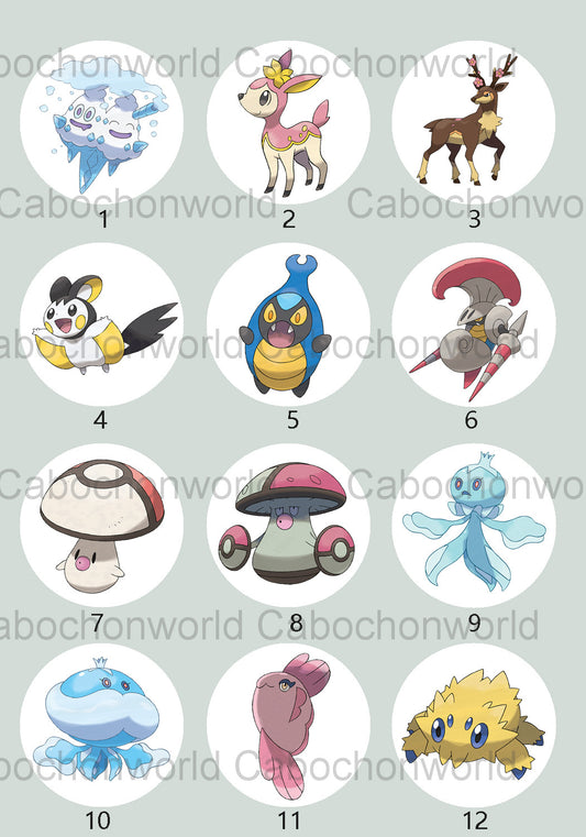 Pokemon-Cabochon-Kollektion CW0744