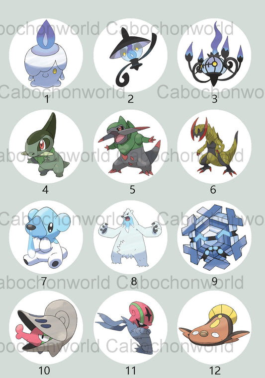 Pokemon-Cabochon-Kollektion CW0746