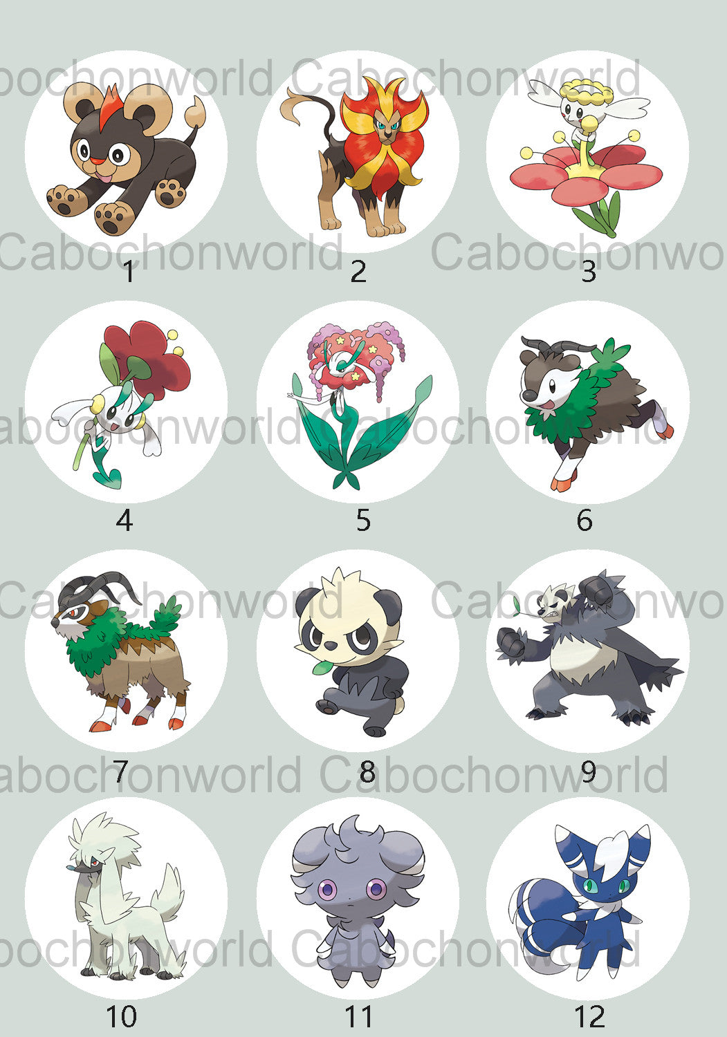 Pokemon-Cabochon-Kollektion CW0751