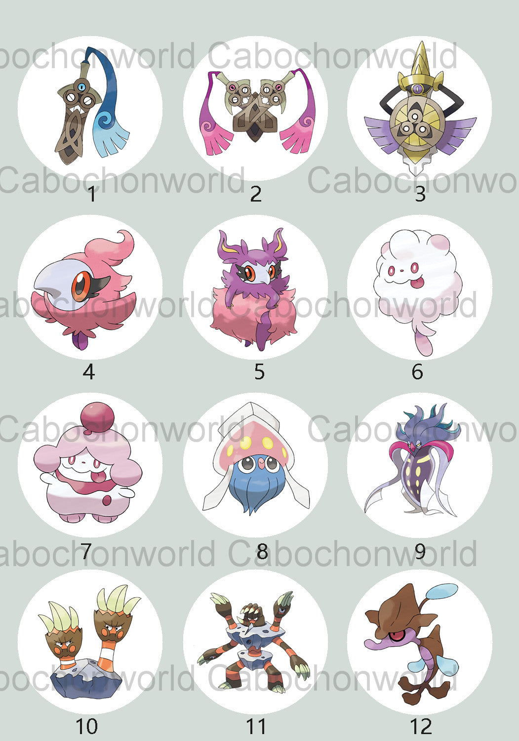 Pokemon-Cabochon-Kollektion CW0752