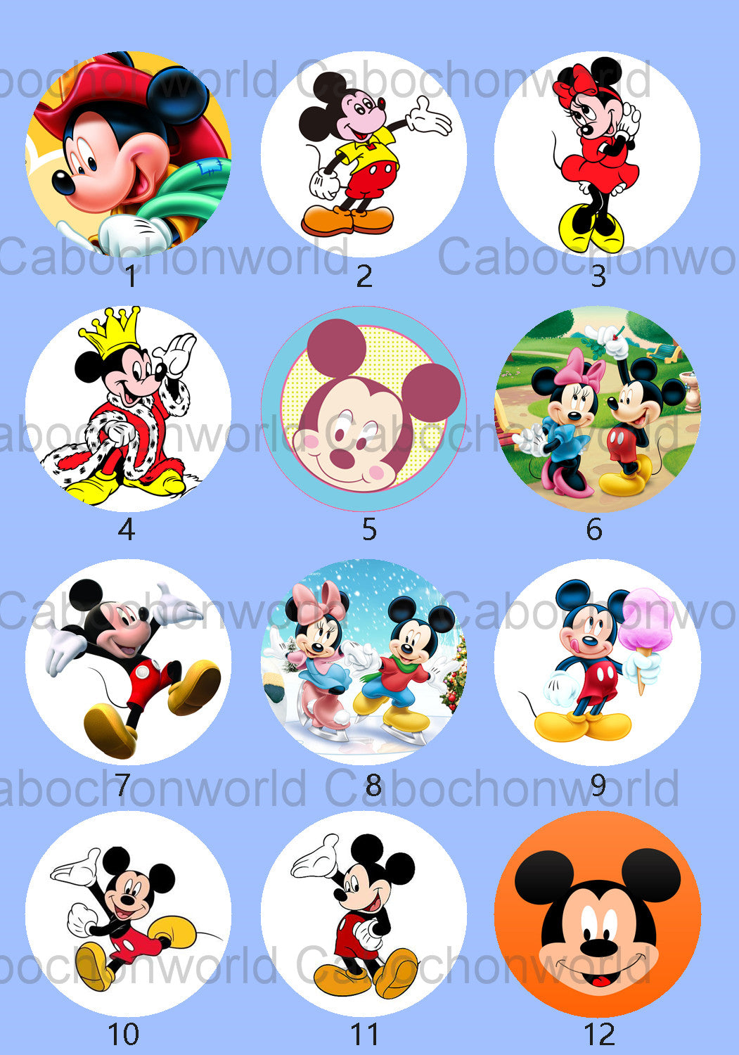 Mickey-Mouse-Cabochon-Kollektion CW0760