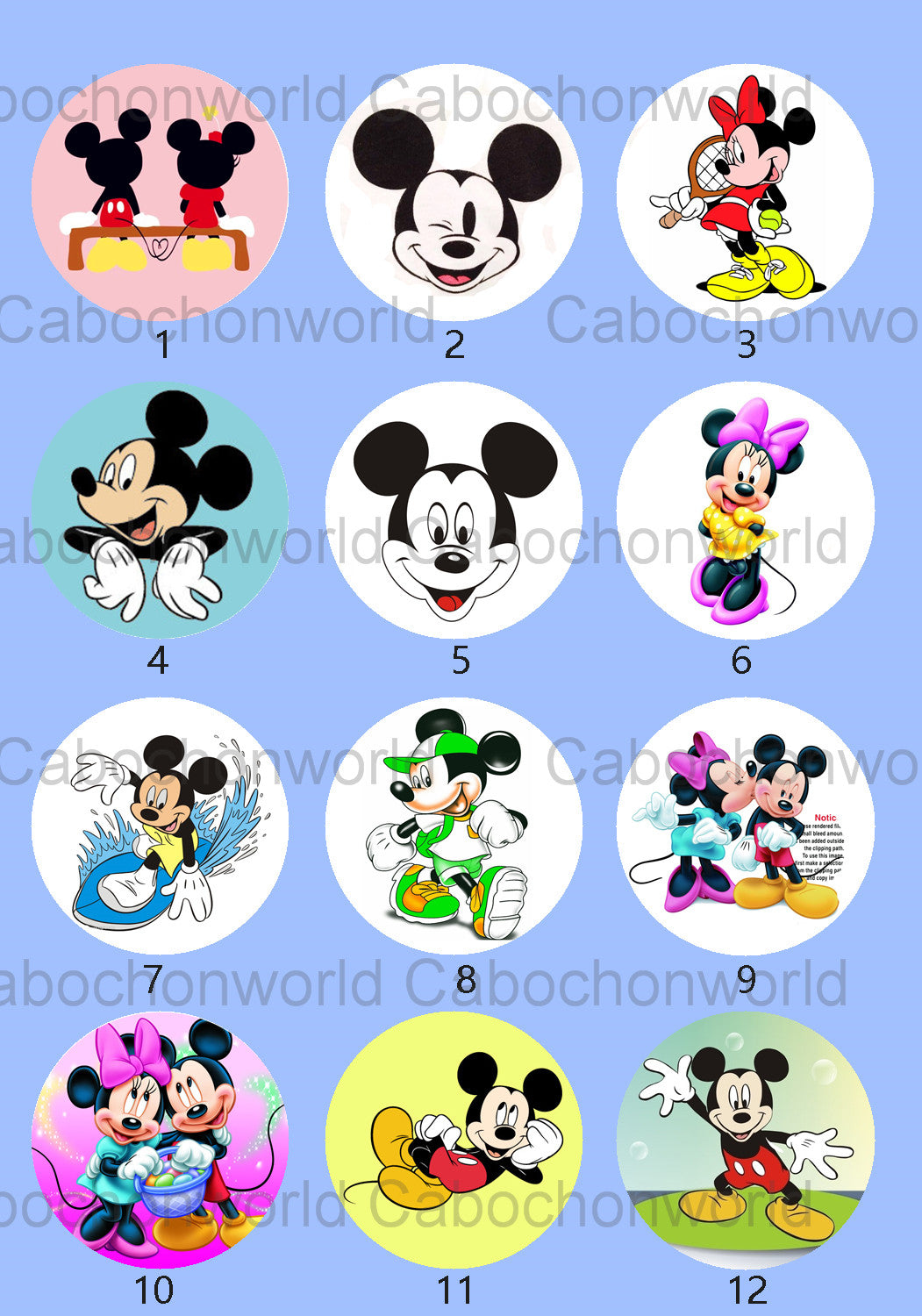 Mickey-Mouse-Cabochon-Kollektion CW0761