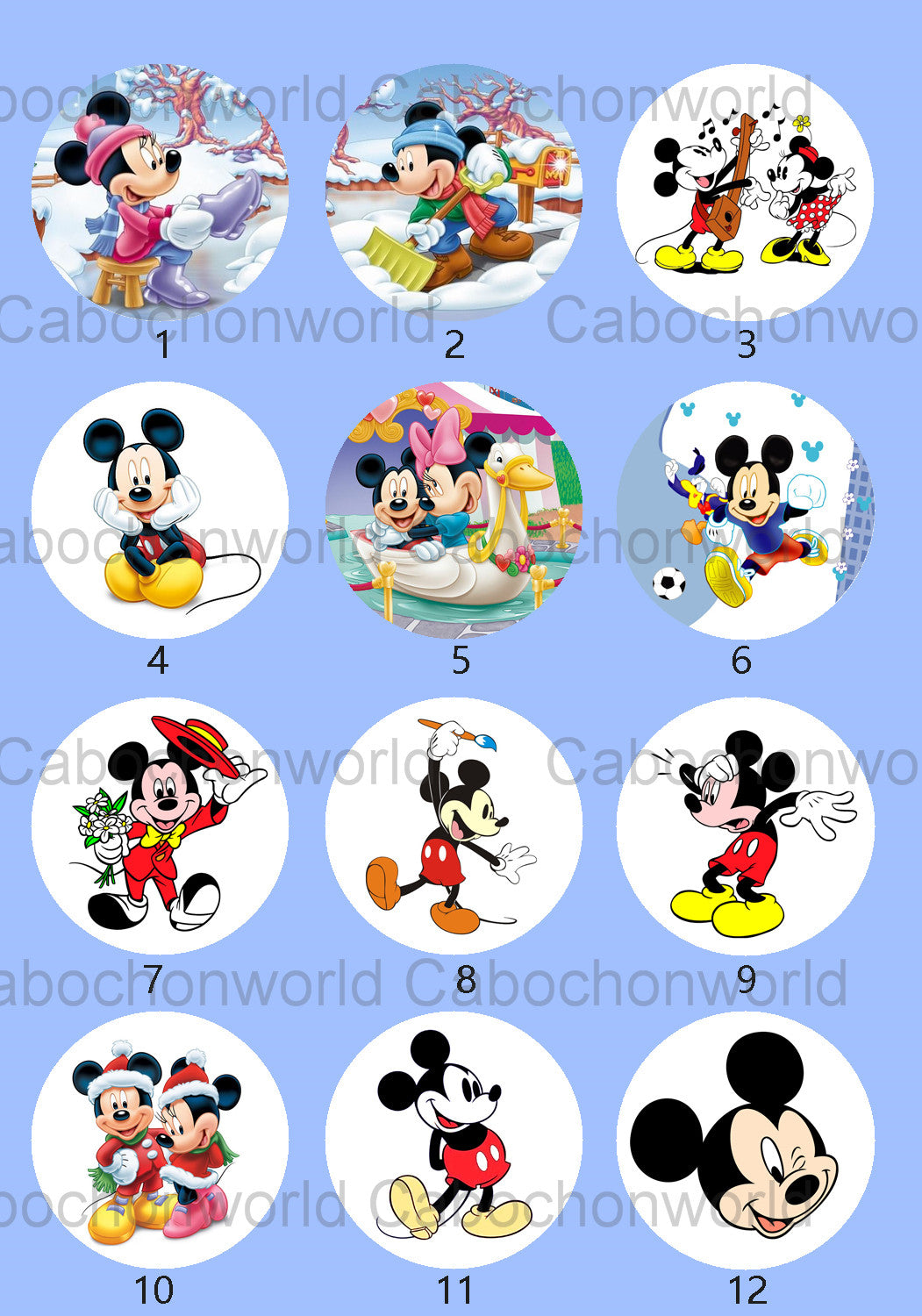 Mickey-Mouse-Cabochon-Kollektion CW0762