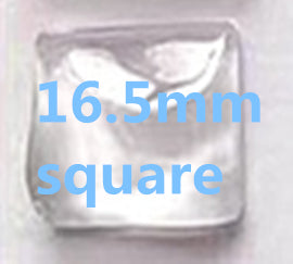 En vrac 100 Dôme de vague d’eau Rond Carré Ovale Coeur Rectangle Haricot Diamant Triangle Verre Transparent Cabochon Dos Plat Magnifier Inserts