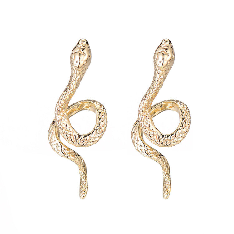 4 boucles d'oreilles serpent 14K GF Earing