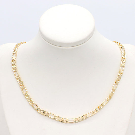 2 Cable Chain Necklace 14K GF Choker