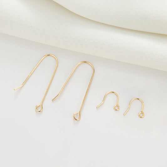 200 Plain Circle Hook Earrings 14K GF Earing