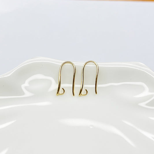 4 Plain Hook Earrings 14K GF Earing