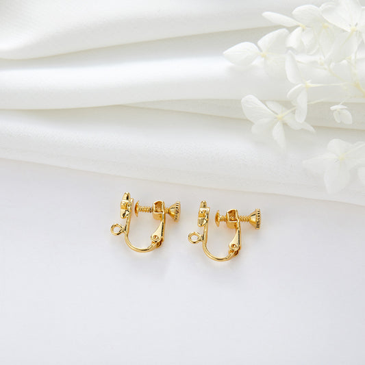 4 Knob Ear Clips No Piercing Earring 14K GF Earing