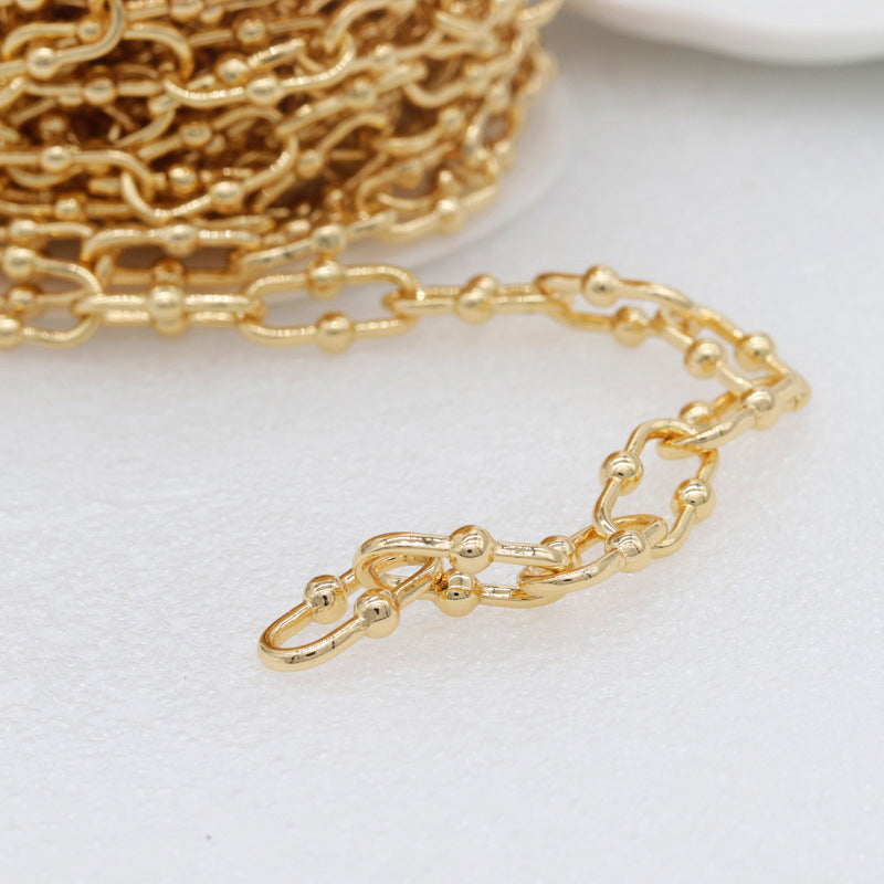 2 Meters Chunky Oval Cable Chain 14K GF