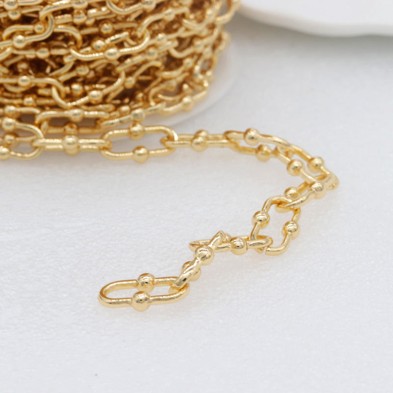 2 Meters Chunky Oval Cable Chain 14K GF