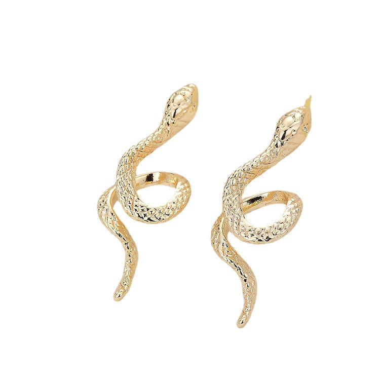 4 boucles d'oreilles serpent 14K GF Earing