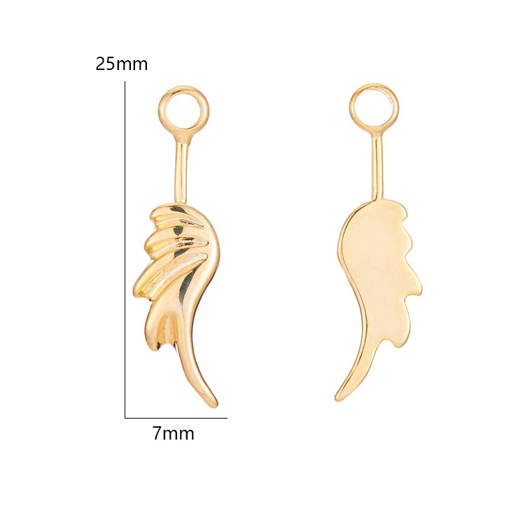 Pendentif à breloque à 2 ailes 14K GF